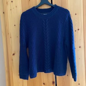 Carve Designs XL navy cotton/wool chunky sweater